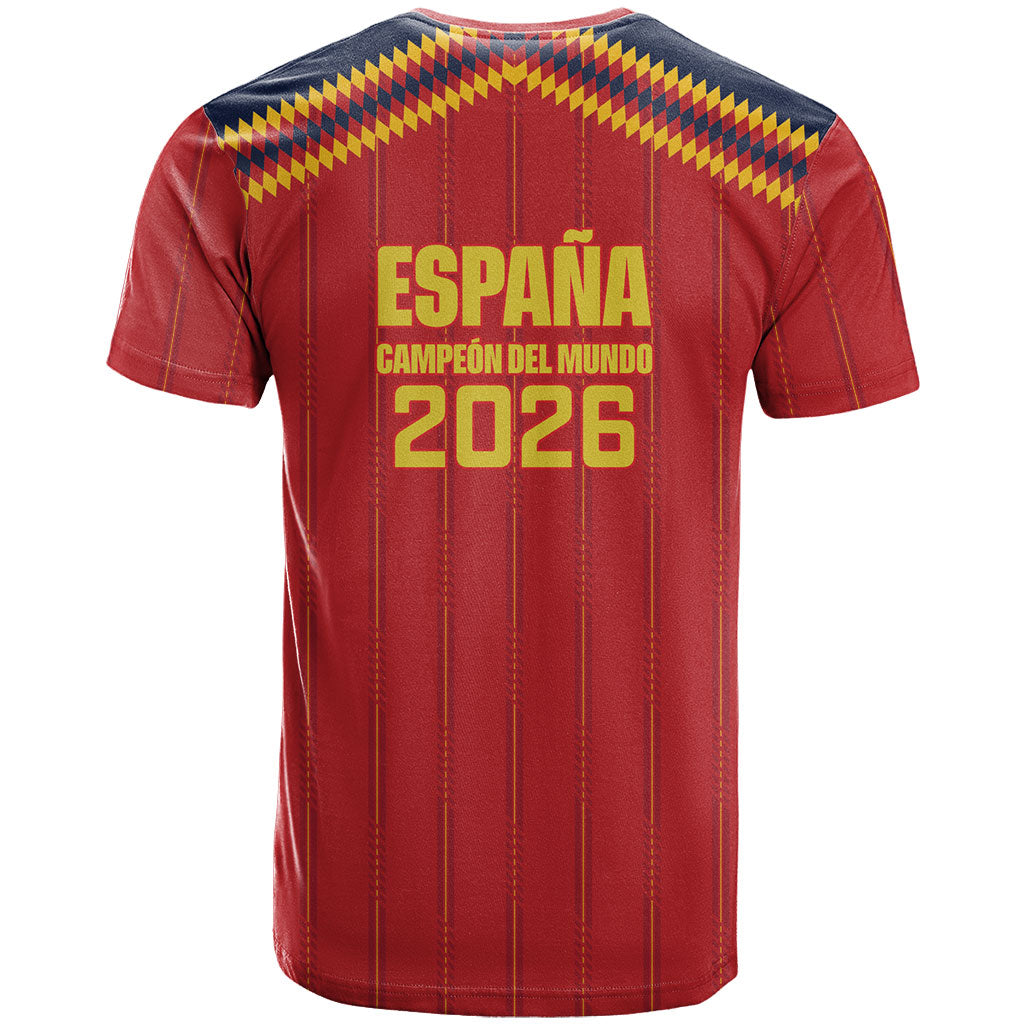 Spain Campeon del Mundo 2026 T Shirt La Furia Roja History Has Been Made
