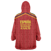 Spain Campeon del Mundo 2026 Wearable Blanket Hoodie La Furia Roja History Has Been Made