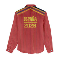 Spain Campeon del Mundo 2026 Women Casual Shirt La Furia Roja History Has Been Made