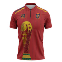 Spain Campeon del Mundo 2026 Zipper Polo Shirt La Furia Roja History Has Been Made