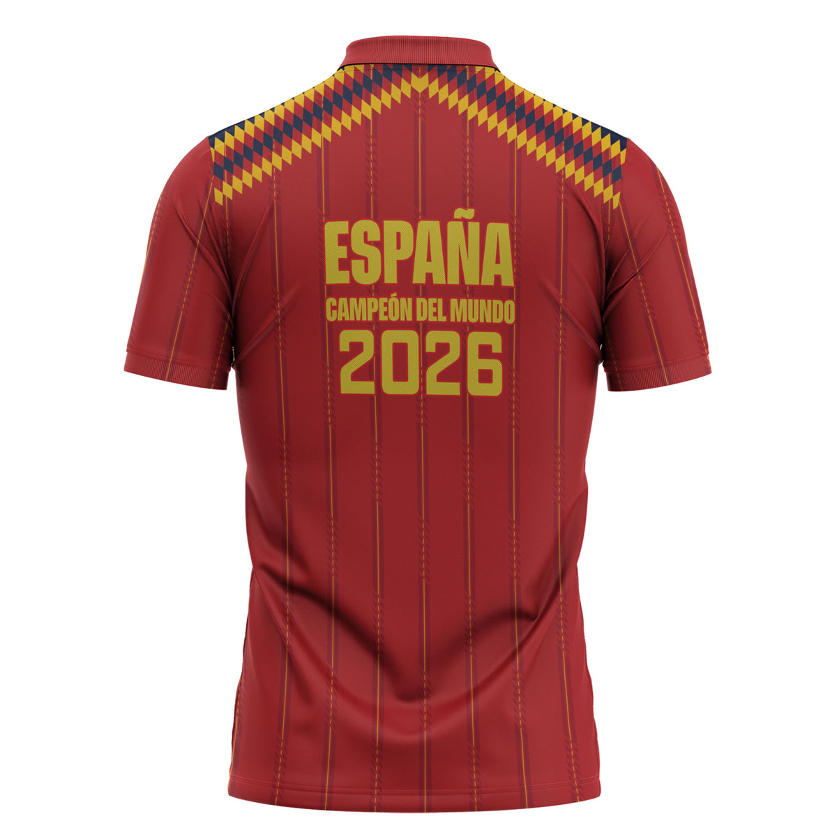 Spain Campeon del Mundo 2026 Zipper Polo Shirt La Furia Roja History Has Been Made