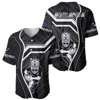 New Zealand Aotearoa Rugby Baseball Jersey Black Fern Maori Tribal Sporty Style LT9 - Wonder Print Shop