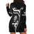 New Zealand Aotearoa Rugby Hoodie Dress Black Fern Maori Tribal Sporty Style - Wonder Print Shop