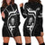 New Zealand Aotearoa Rugby Hoodie Dress Black Fern Maori Tribal Sporty Style - Wonder Print Shop