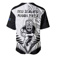 New Zealand Rugby Baseball Jersey Proud Aoteroa Stylised Maori Koru LT9 - Wonder Print Shop