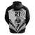 Custom New Zealand Rugby Hoodie Proud Aoteroa Stylised Maori Koru - Wonder Print Shop
