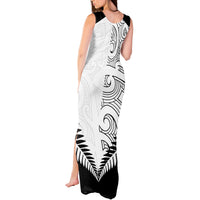 Custom New Zealand Rugby Tank Maxi Dress Proud Aoteroa Stylised Maori Koru - Wonder Print Shop