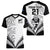 Custom New Zealand Rugby Women V Neck T Shirt Proud Aoteroa Stylised Maori Koru - Wonder Print Shop