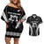 New Zealand Aotearoa Rugby Couples Matching Off Shoulder Short Dress and Hawaiian Shirt Haka Dance Mixed Silver Fern Sporty Style LT9 - Wonder Print Shop