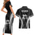 New Zealand Aotearoa Rugby Couples Matching Short Sleeve Bodycon Dress and Hawaiian Shirt Haka Dance Mixed Silver Fern Sporty Style LT9 - Wonder Print Shop