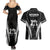 New Zealand Aotearoa Rugby Couples Matching Summer Maxi Dress and Hawaiian Shirt Haka Dance Mixed Silver Fern Sporty Style LT9 - Wonder Print Shop