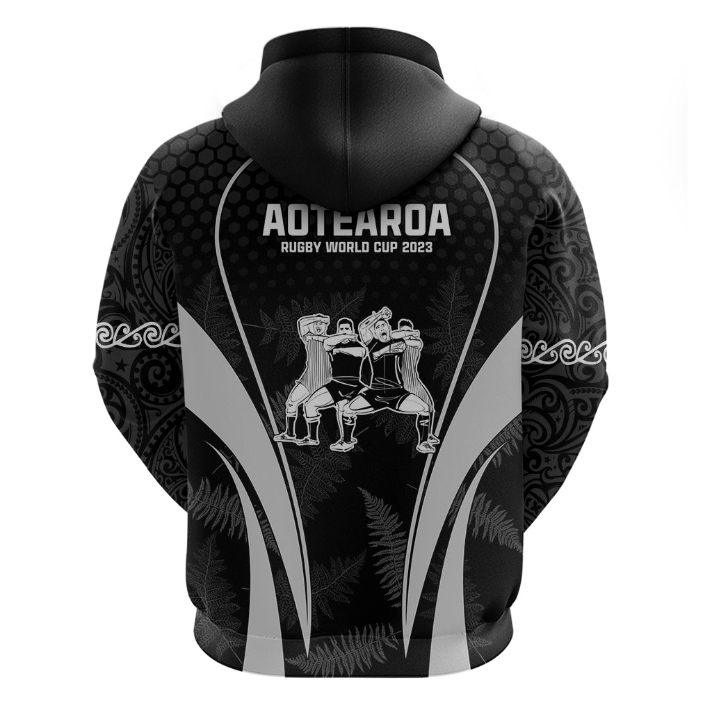 New Zealand Aotearoa Rugby Hoodie Haka Dance Mixed Silver Fern Sporty Style - Wonder Print Shop