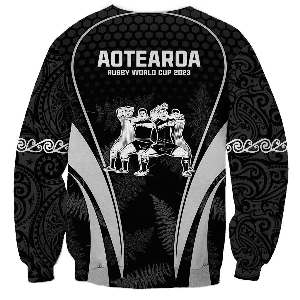 New Zealand Aotearoa Rugby Sweatshirt Haka Dance Mixed Silver Fern Sporty Style - Wonder Print Shop