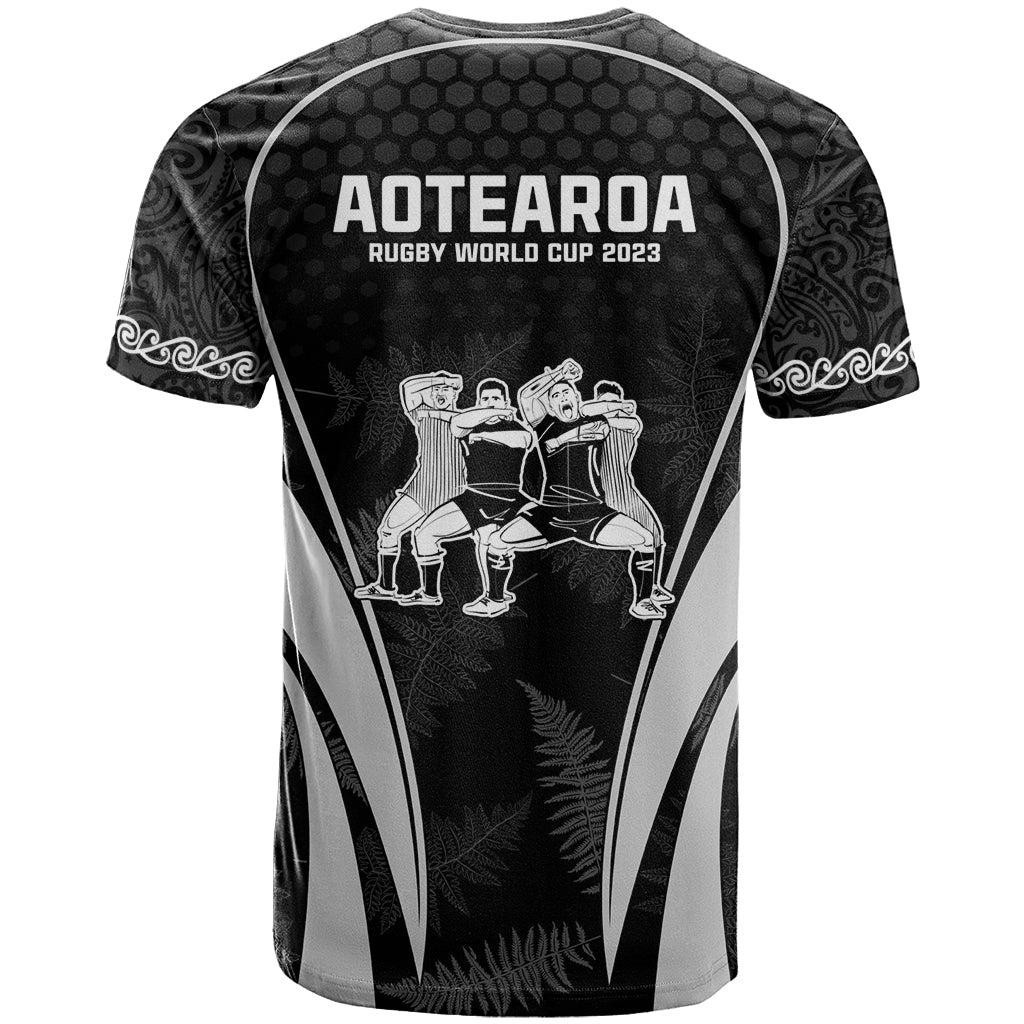 New Zealand Aotearoa Rugby T Shirt Haka Dance Mixed Silver Fern Sporty Style - Wonder Print Shop