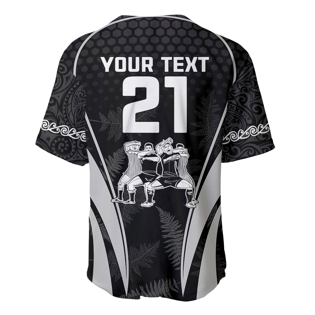 Custom New Zealand Aotearoa Rugby Baseball Jersey Haka Dance Mixed Silver Fern Sporty Style LT9 - Wonder Print Shop