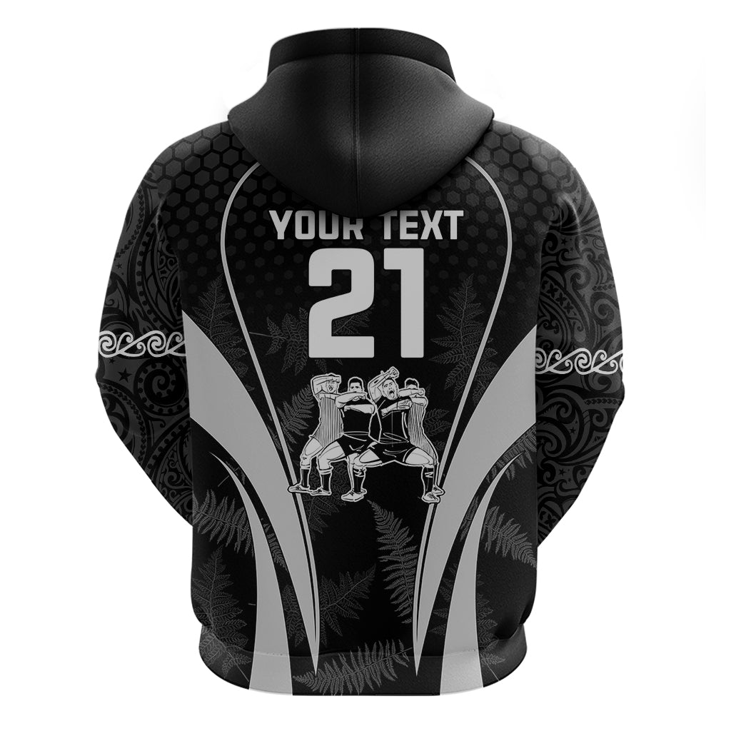 Custom New Zealand Aotearoa Rugby Hoodie Haka Dance Mixed Silver Fern Sporty Style - Wonder Print Shop