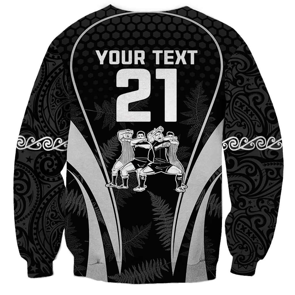 Custom New Zealand Aotearoa Rugby Sweatshirt Haka Dance Mixed Silver Fern Sporty Style - Wonder Print Shop