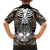 Personalised Polynesia Skull Kid Hawaiian Shirt With Boars Tusk Gold Arty Vibe - Wonder Print Shop
