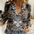 Personalised Polynesia Skull Women Casual Shirt With Boars Tusk Gold Arty Vibe - Wonder Print Shop