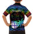 Personalised Fiji LGBT Kid Hawaiian Shirt Love Is Love Tapa Pattern Rainbow Water Color - Wonder Print Shop