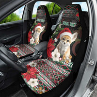 Algeria Christmas Personalized Car Seat Cover Fennec Fox Santa and Traditional Pattern LT9 - Wonder Print Shop