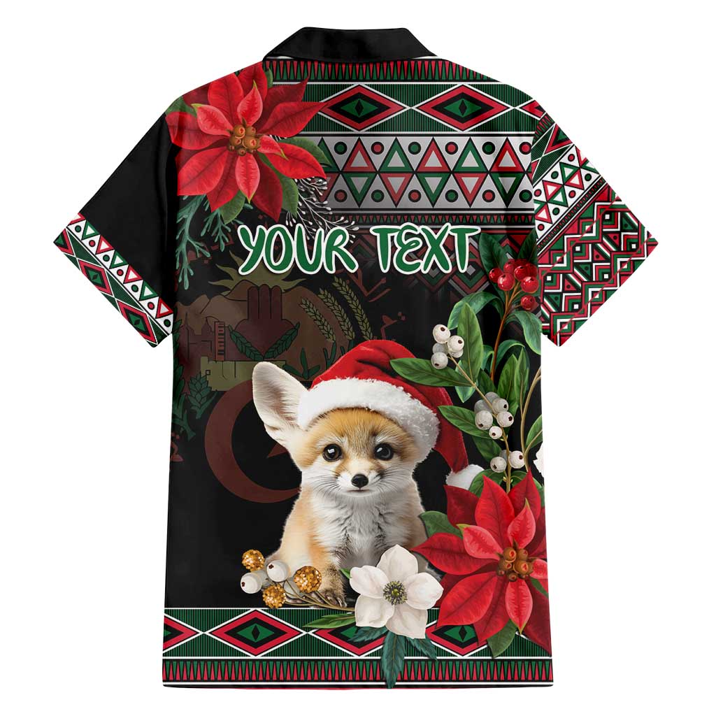 Algeria Christmas Personalized Family Matching Tank Maxi Dress and Hawaiian Shirt Fennec Fox Santa and Traditional Pattern - Wonder Print Shop