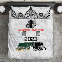 New Zealand South Africa Rugby Bedding Set History Commemorative World Cup Winners Unique LT9 - Wonder Print Shop