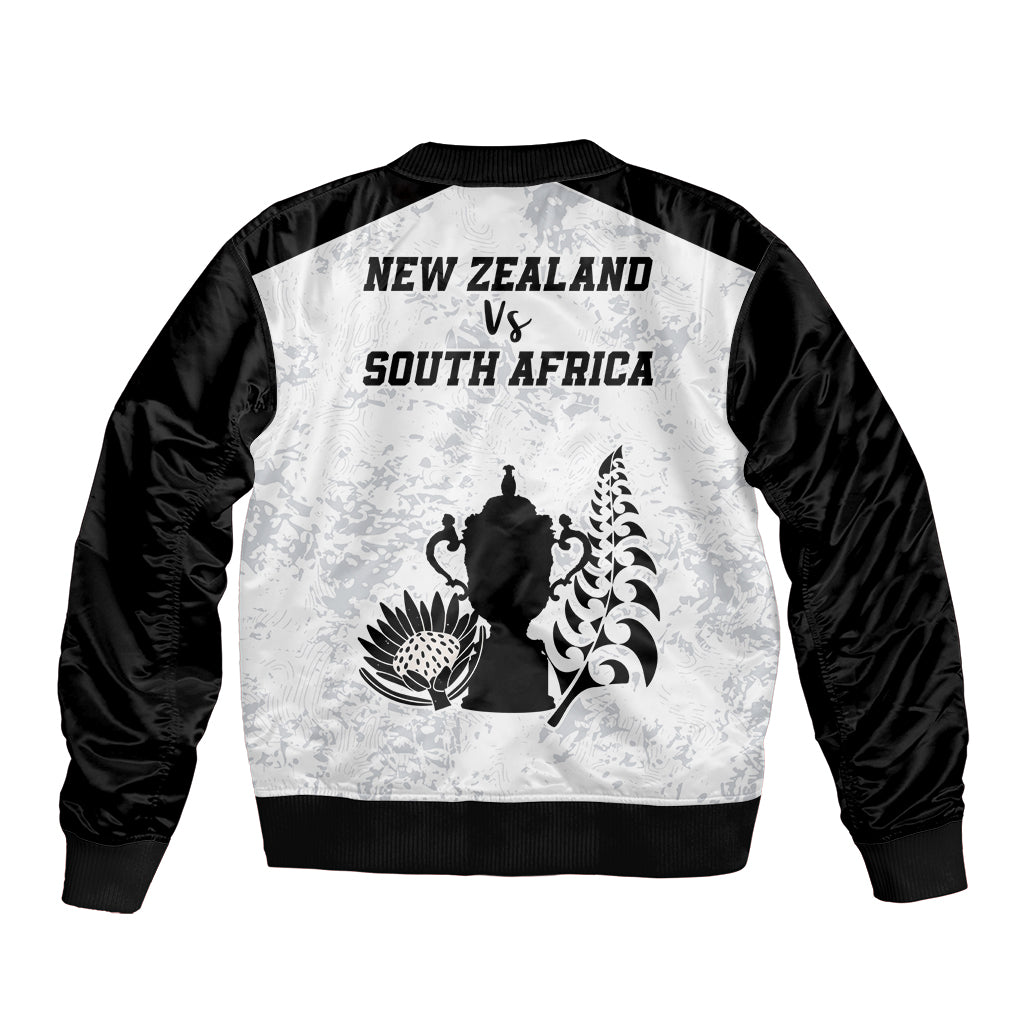 New Zealand South Africa Rugby Bomber Jacket History Commemorative World Cup Winners Unique LT9 - Wonder Print Shop