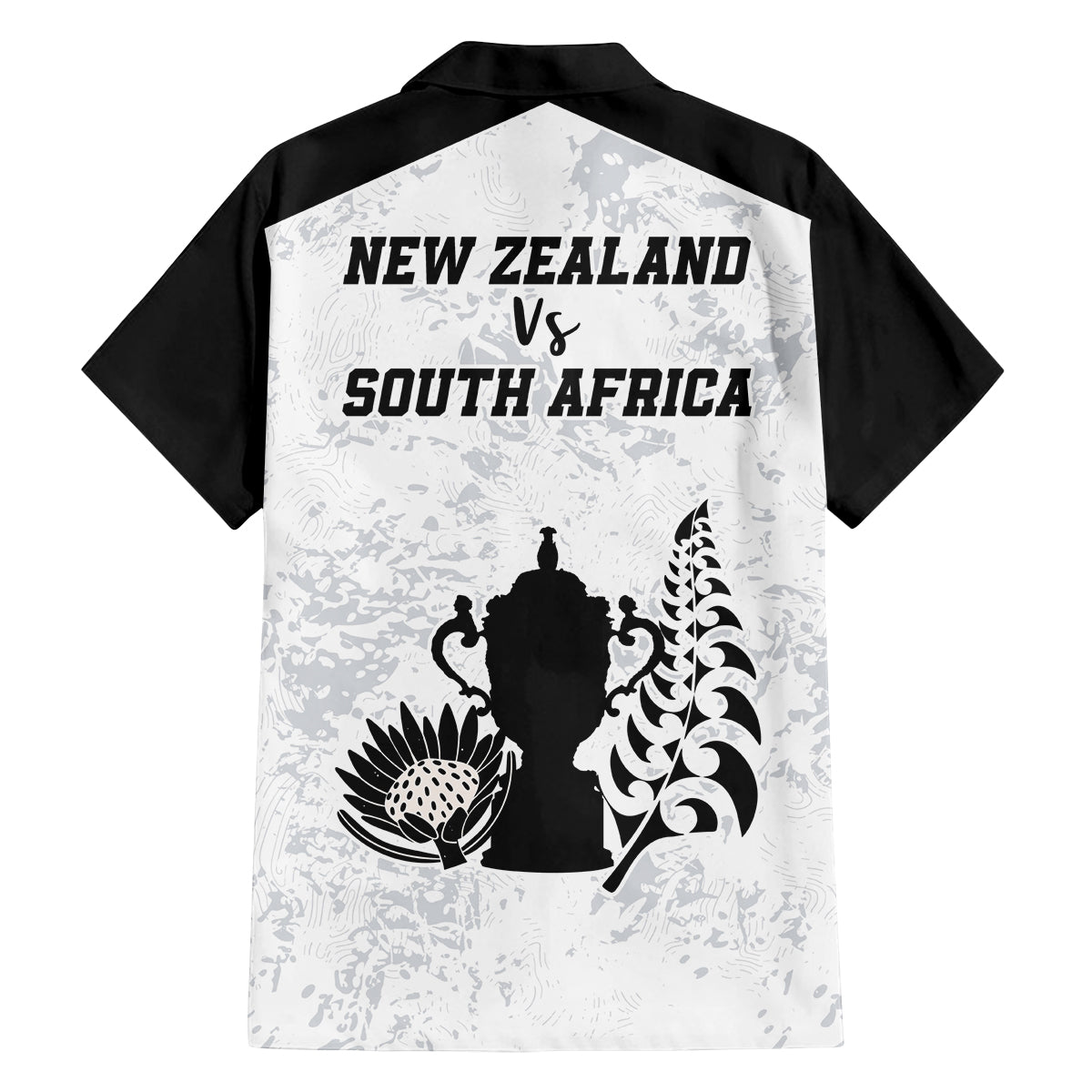 New Zealand South Africa Rugby Family Matching Off Shoulder Short Dress and Hawaiian Shirt History Commemorative World Cup Winners Unique LT9 - Wonder Print Shop