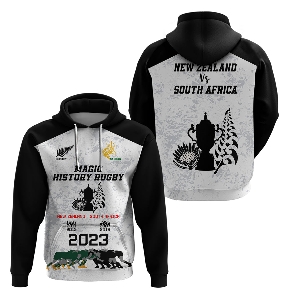 New Zealand South Africa Rugby Hoodie History Commemorative World Cup Winners Unique - Wonder Print Shop