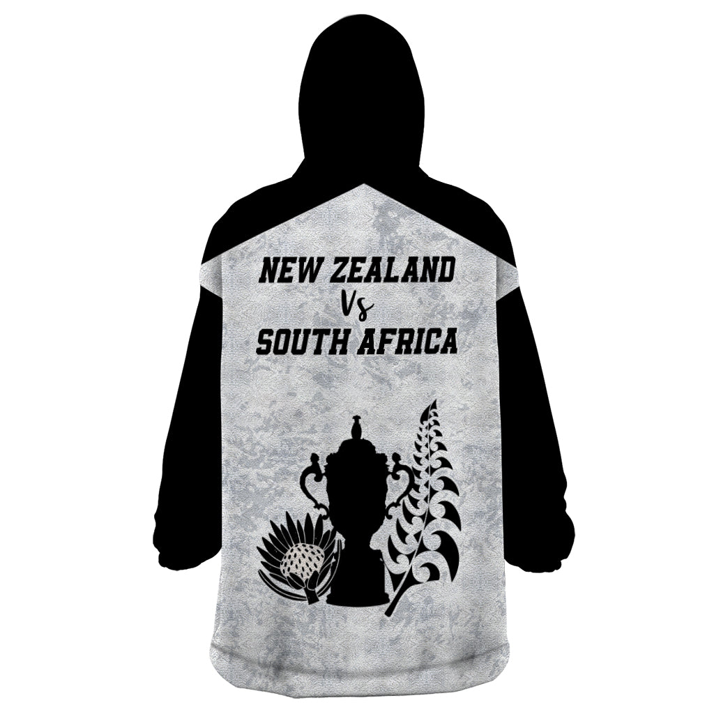 New Zealand South Africa Rugby Wearable Blanket Hoodie History Commemorative World Cup Winners Unique - Wonder Print Shop