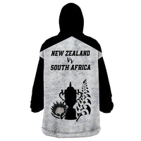 New Zealand South Africa Rugby Wearable Blanket Hoodie History Commemorative World Cup Winners Unique - Wonder Print Shop