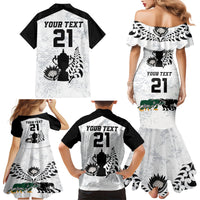 Custom New Zealand South Africa Rugby Family Matching Mermaid Dress and Hawaiian Shirt History Commemorative World Cup Winners Unique LT9 - Wonder Print Shop