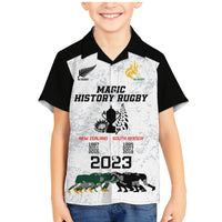 Custom New Zealand South Africa Rugby Family Matching Mermaid Dress and Hawaiian Shirt History Commemorative World Cup Winners Unique LT9 - Wonder Print Shop