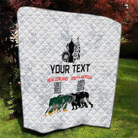 Custom New Zealand South Africa Rugby Quilt History Commemorative World Cup Winners Unique - Wonder Print Shop