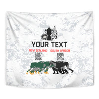 Custom New Zealand South Africa Rugby Tapestry History Commemorative World Cup Winners Unique - Wonder Print Shop