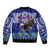 American Samoa Christmas Bomber Jacket Manuia le Kerisimasi Polynesian Tribal LT9 - Wonder Print Shop