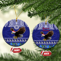 American Samoa Christmas Ceramic Ornament Manuia le Kerisimasi Polynesian Tribal LT9 - Wonder Print Shop