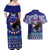 American Samoa Christmas Couples Matching Off Shoulder Maxi Dress and Hawaiian Shirt Manuia le Kerisimasi Polynesian Tribal LT9 - Wonder Print Shop