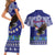 American Samoa Christmas Couples Matching Short Sleeve Bodycon Dress and Hawaiian Shirt Manuia le Kerisimasi Polynesian Tribal LT9 - Wonder Print Shop