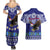 American Samoa Christmas Couples Matching Summer Maxi Dress and Hawaiian Shirt Manuia le Kerisimasi Polynesian Tribal LT9 - Wonder Print Shop