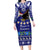 American Samoa Christmas Family Matching Long Sleeve Bodycon Dress and Hawaiian Shirt Manuia le Kerisimasi Polynesian Tribal LT9 - Wonder Print Shop