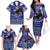 American Samoa Christmas Family Matching Off Shoulder Long Sleeve Dress and Hawaiian Shirt Manuia le Kerisimasi Polynesian Tribal - Wonder Print Shop