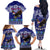 American Samoa Christmas Family Matching Off Shoulder Long Sleeve Dress and Hawaiian Shirt Manuia le Kerisimasi Polynesian Tribal - Wonder Print Shop