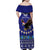 American Samoa Christmas Family Matching Off Shoulder Maxi Dress and Hawaiian Shirt Manuia le Kerisimasi Polynesian Tribal LT9 - Wonder Print Shop