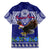 American Samoa Christmas Family Matching Short Sleeve Bodycon Dress and Hawaiian Shirt Manuia le Kerisimasi Polynesian Tribal - Wonder Print Shop