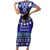 American Samoa Christmas Family Matching Short Sleeve Bodycon Dress and Hawaiian Shirt Manuia le Kerisimasi Polynesian Tribal - Wonder Print Shop