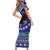 American Samoa Christmas Family Matching Short Sleeve Bodycon Dress and Hawaiian Shirt Manuia le Kerisimasi Polynesian Tribal - Wonder Print Shop