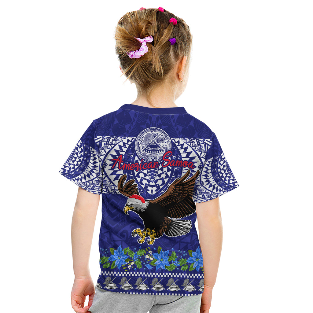American Samoa Christmas Kid T Shirt Manuia le Kerisimasi Polynesian Tribal - Wonder Print Shop