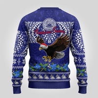 American Samoa Christmas Ugly Christmas Sweater Manuia le Kerisimasi Polynesian Tribal - Wonder Print Shop